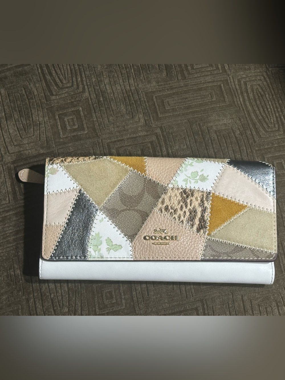 Rare! COACH Hayden Patchwork Continental Wallet